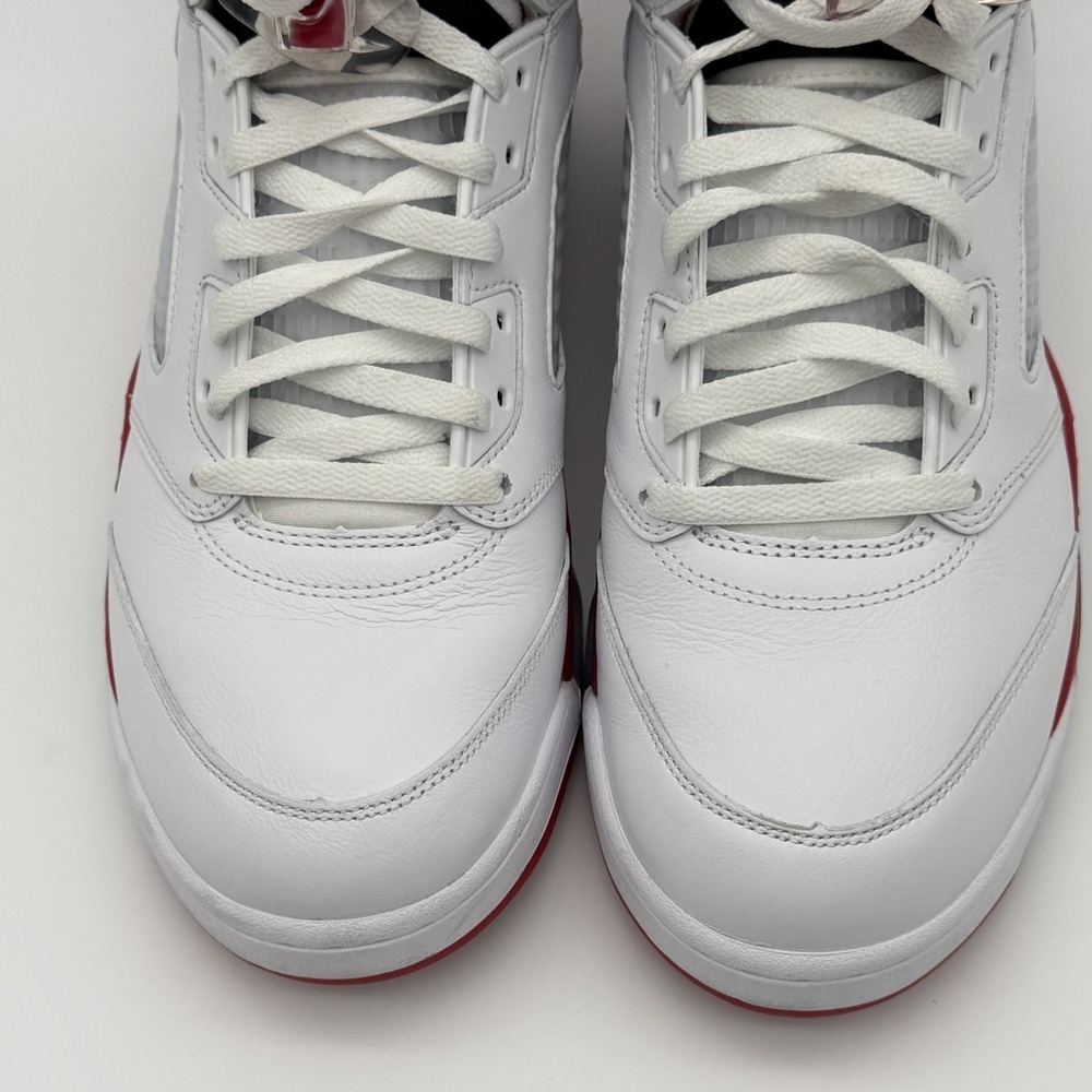 Air Jordan 5 Retro OG Fire Red Black Tongue HQ7978-101 12M clean/authenticated! - Picture 5 of 16